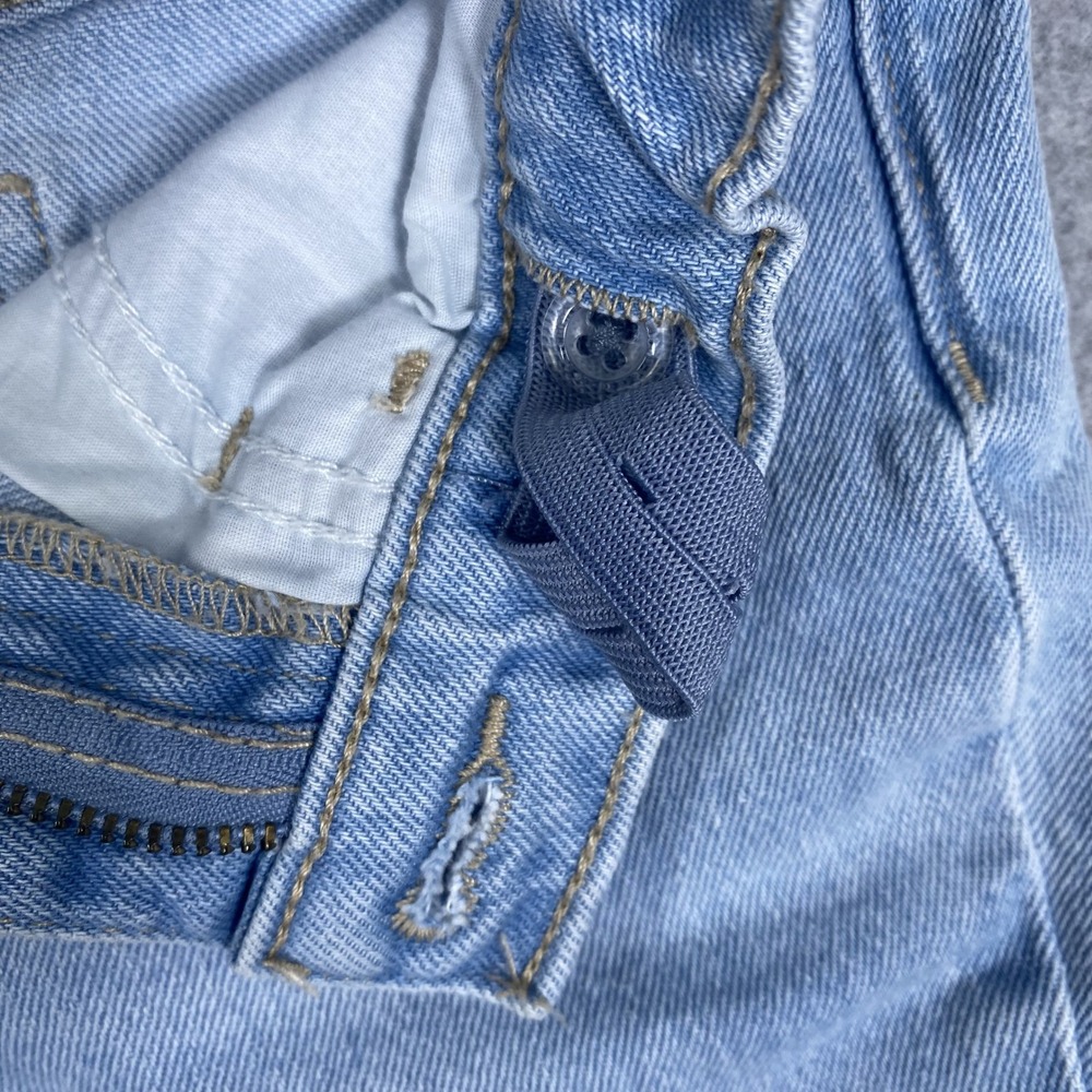 Old Navy Flare Jeans Girls 10 Light Wash Distressed High Rise Denim - Picture 11 of 16